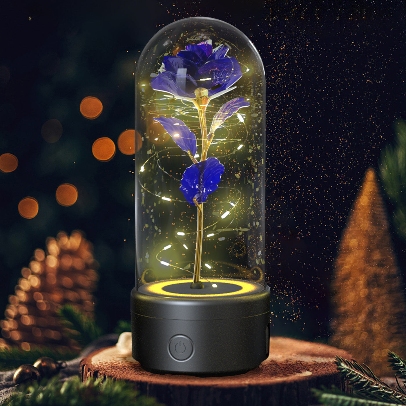 2-in-1 Rose LED Light & Bluetooth Speaker | Romantic Gift - GadgetNest Online Store