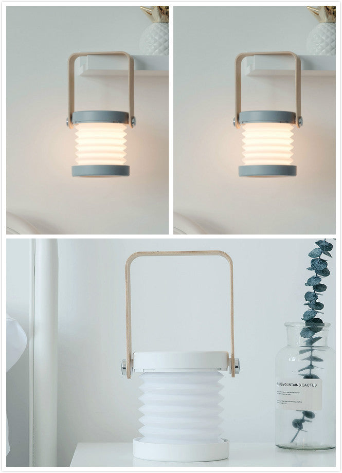 Foldable USB Rechargeable LED Lantern with Touch Dimming for Home Decor - GadgetNest Online Store