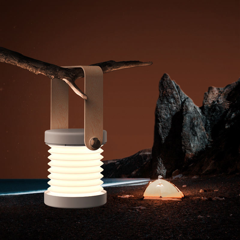 Foldable USB Rechargeable LED Lantern with Touch Dimming for Home Decor - GadgetNest Online Store