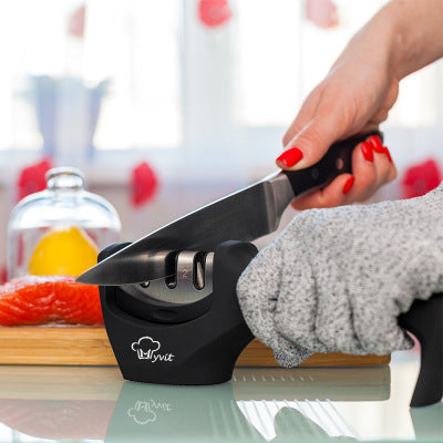 Diamond Tungsten Steel Kitchen Knife Sharpener – Easy Clean Design - GadgetNest Online Store