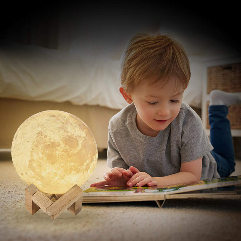 3D Moon Lamp – Rechargeable LED Night Light with Dimmable Timer - GadgetNest Online Store