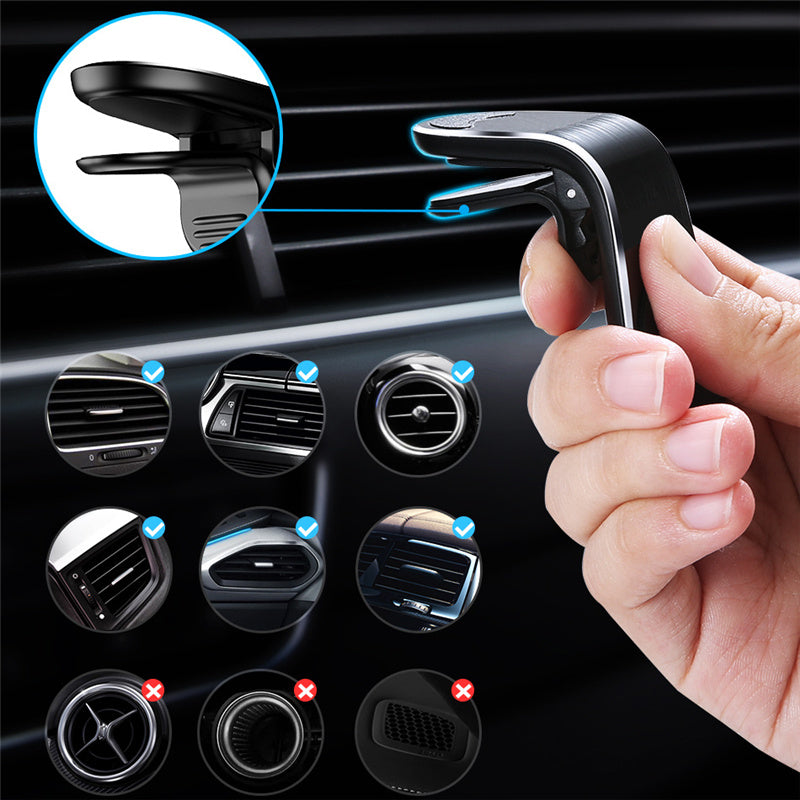 360° Magnetic Car Phone Holder – Air Vent Mount Stand - GadgetNest Online Store