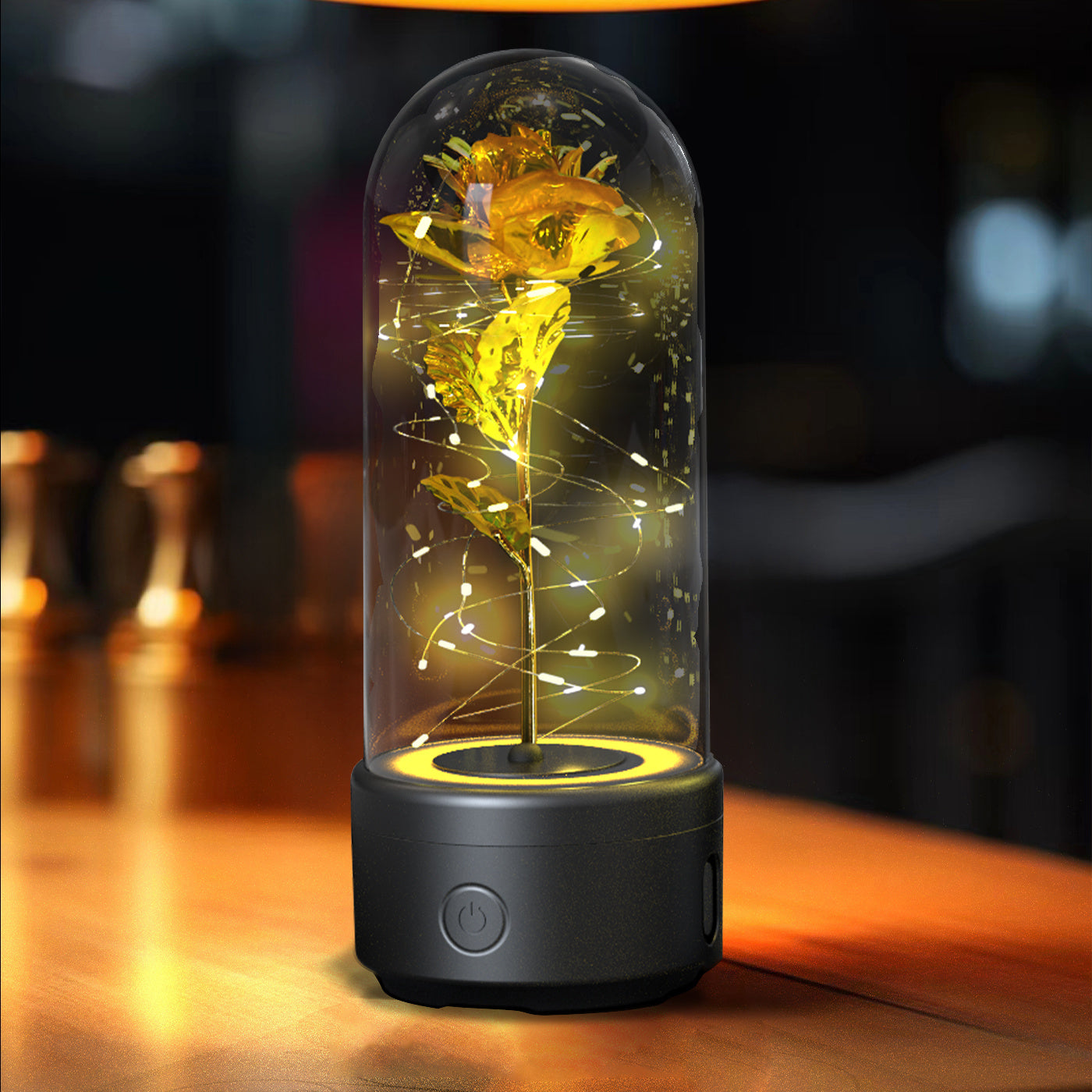 2-in-1 Rose LED Light & Bluetooth Speaker | Romantic Gift