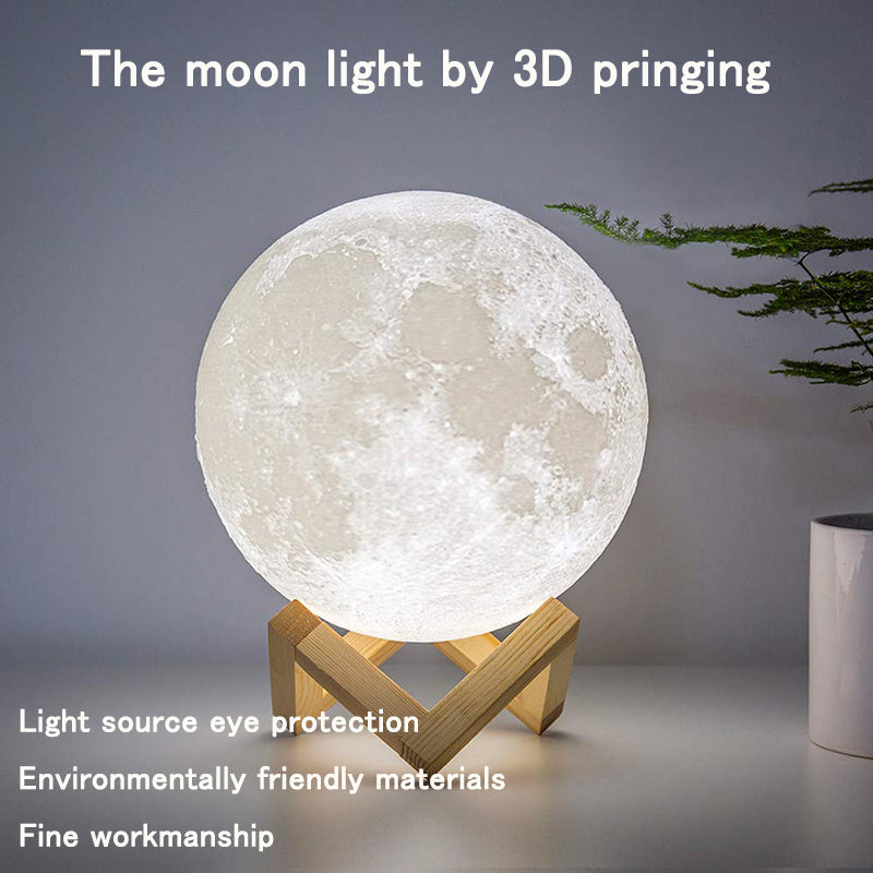 3D Moon Lamp – Rechargeable LED Night Light with Dimmable Timer - GadgetNest Online Store