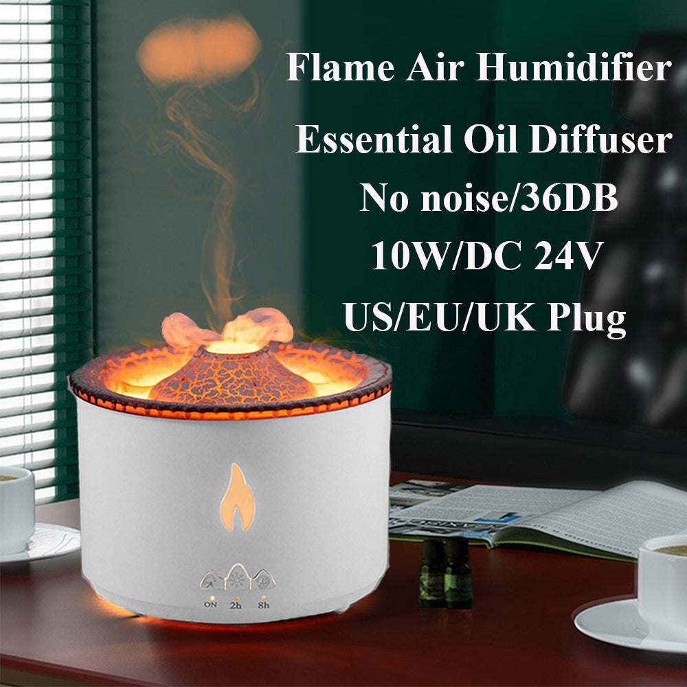 Ultrasonic Jellyfish Flame Aromatherapy Diffuser & Humidifier